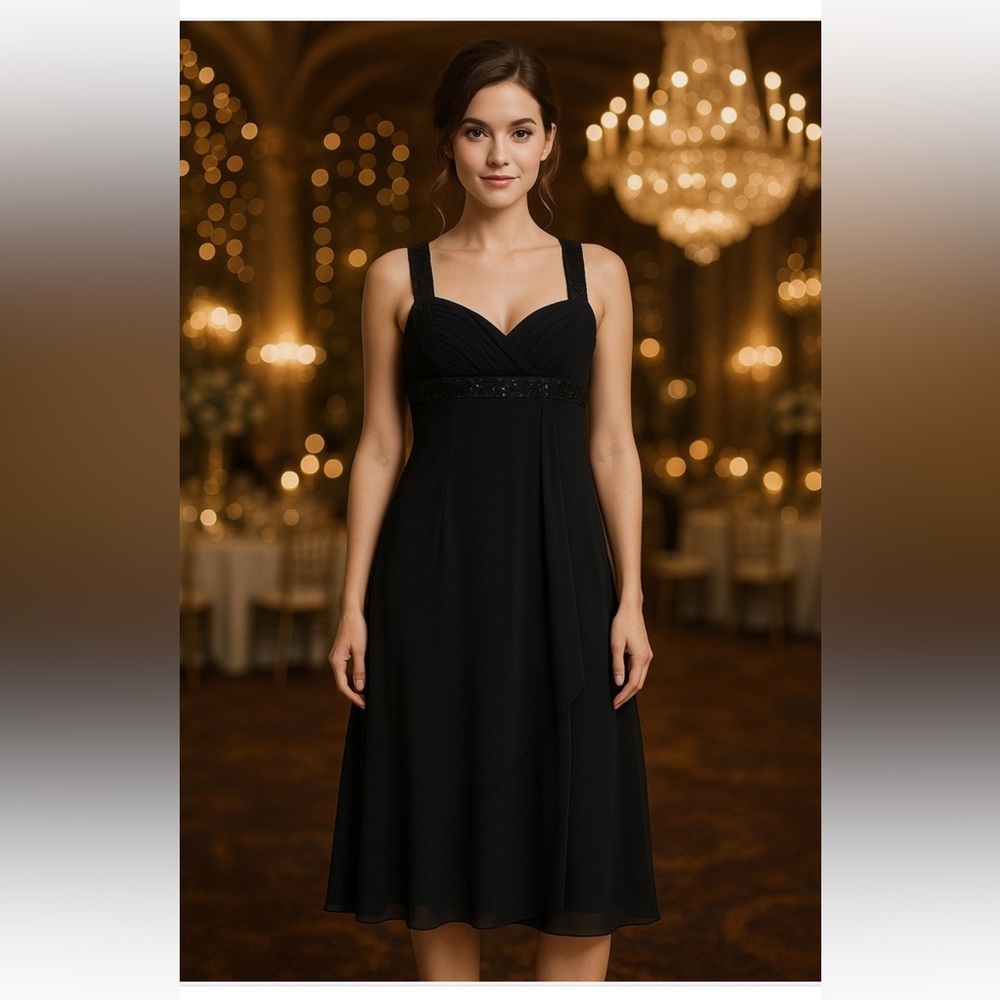Jones Studio Black Cocktail Dress